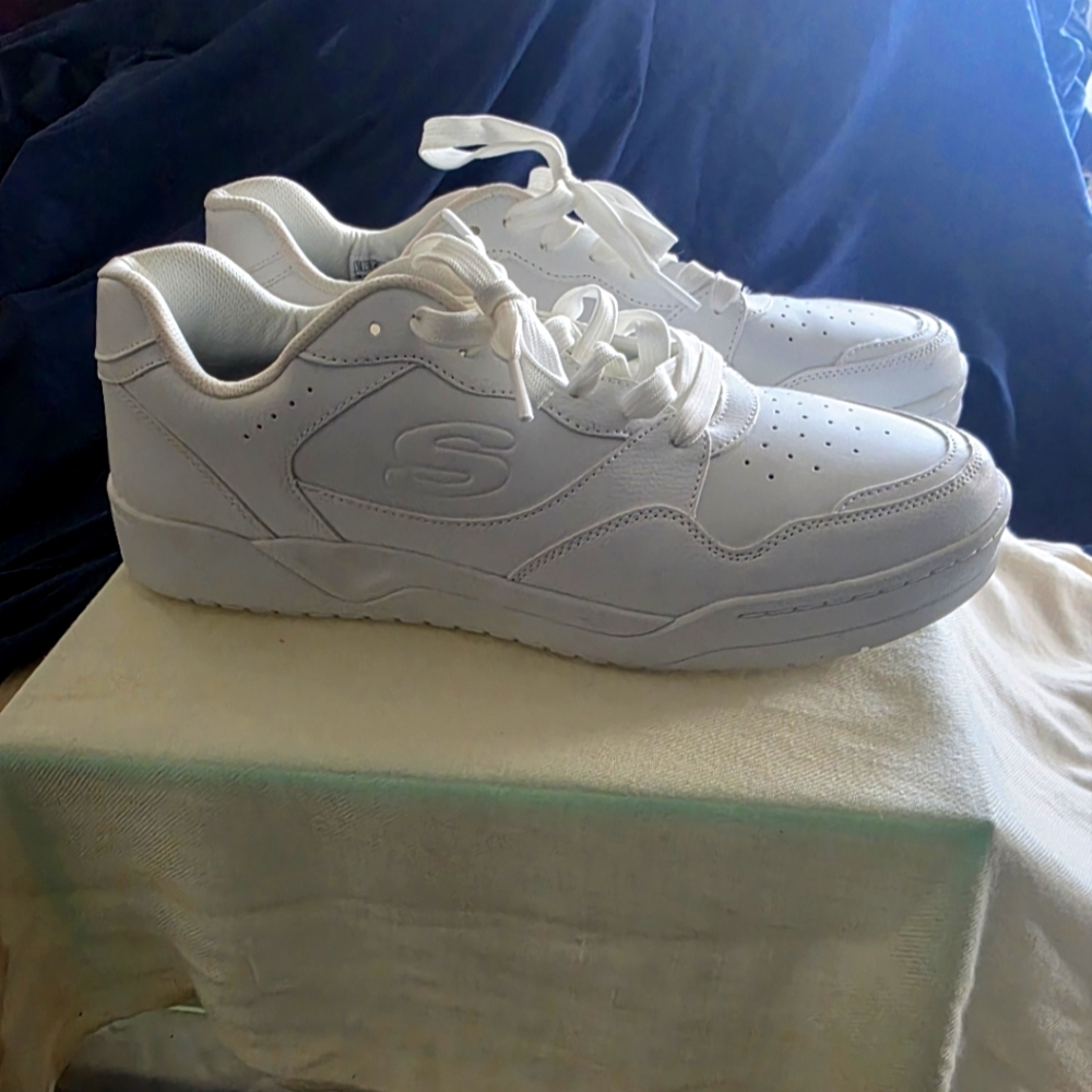 Skechers Men's Classic White Sneakers